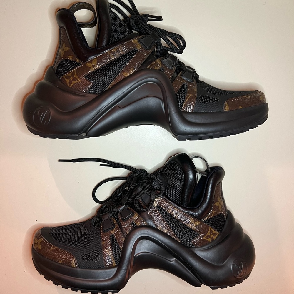 Louis Vuitton Calfskin Monogram LV Archlight Sneakers.
